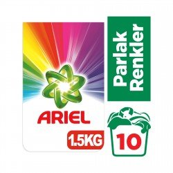 Ariel Toz Çamaşır Deterjanı Parlak Renkler 1,5 kg 10 Yıkama Ariel Toz Çamaşır Deterjanı Parlak Renkler 1,5 kg 10 Yıkama