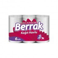 Berrak Kağıt Havlu 2 Katlı 6'lı Berrak Kağıt Havlu 2 Katlı 6'lı