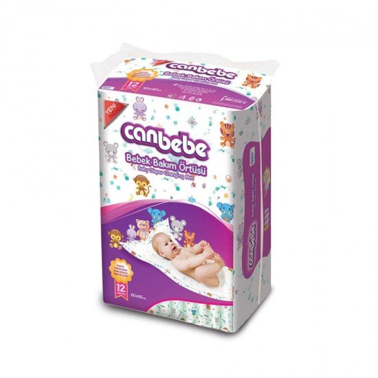 Canbebe Bebek Bakım Örtüsü 12li Canbebe Bebek Bakım Örtüsü 12li