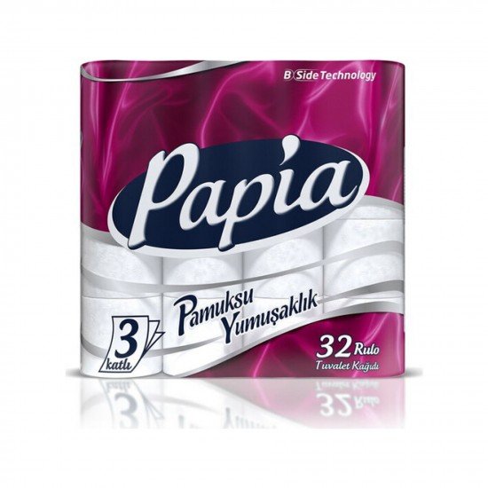 Papia Tuvalet Kağıdı 3 Katlı 32li