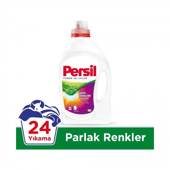 Persil Power Jel Çamaşır Deterjanı Color Parlak Renkler 24 Yıkama